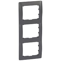 LEGRAND Galea Life Рамка 3 поста вертикальная темная бронза (771207 )