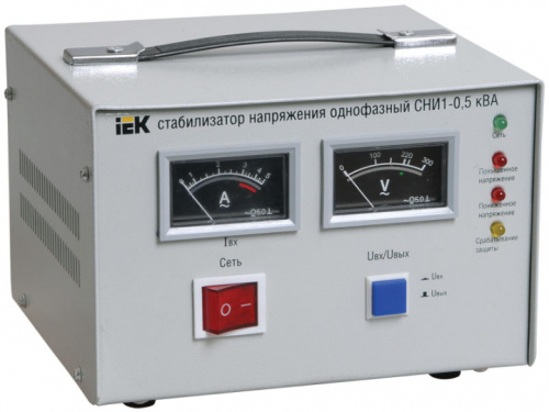 IEK Стабилизатор напряжения однофазный 0.5 кВА СНИ1-0.5 кВА (IVS10-1-00500)