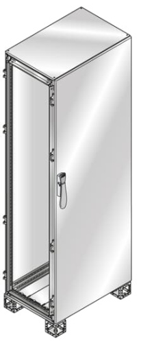 ABB Шкаф ISX непрозрачная дверь 1800x800x400 нержавеющая сталь (ES1884X)