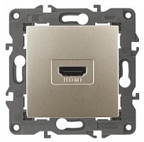 ЭРА Розетка HDMI,  Elegance, шампань, 14-3114-04 (Б0034335)