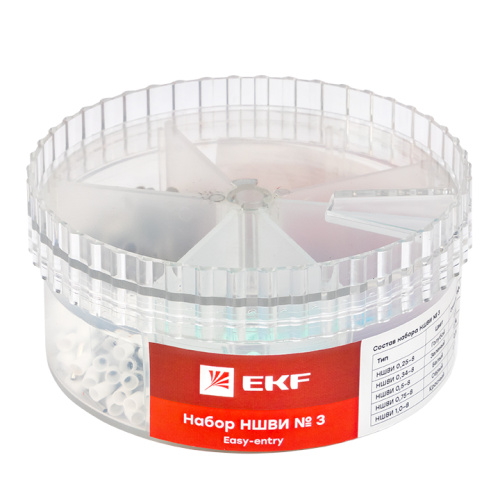 EKF Набор НШВИ №3  (0,25-1мм2) EKF PROxima (nabor-nshvi-3)