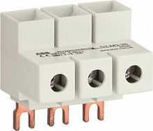 ABB Колодка S1-M3-35 для подключения трехфазного кабеля до 35мм2 100 А к автоматам типа MS116/132 (1SAM201913R1103)