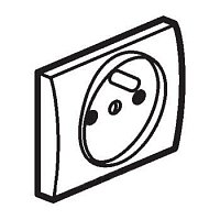 LEGRAND Galea Life Панель лицевая для розетки 2К+З шт.фр.D.BR. (771228 )