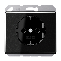 JUNG Розетка штепсельная SCHUKO 16A 250V черная (SL520SW)