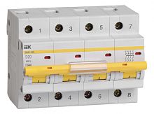 IEK Выключатель автоматический ВА47-100 четырехполюсный 20А 10кА характеристика D IEK  (MVA40-4-020-D)