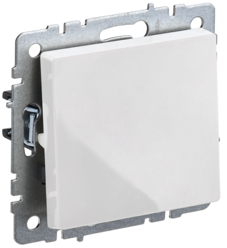 BRITE Выключатель одноклавишный проходной 10А ВС10-1-6-БрБ белый (BR-V12-0-10-K01)