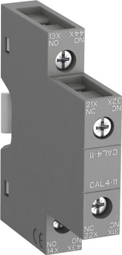 ABB Контакт CAL4-11 1НО 1НЗ боковой для контакторов AF09-AF96 и NF (1SBN010120R1011)