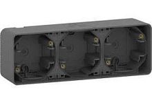 SCHNEIDER ELECTRIC MUREVA S 3-х постовой бокс для накл. монтажа, антрацит,IP55 (MUR37713)