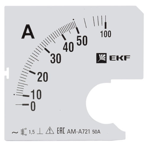EKF Шкала сменная для A721 50/5А-1,5  PROxima (s-a721-50)