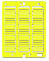 DKC Маркировка для провода, жесткая, для трубочек. 4х23мм. Желтая  (60 шт на 1 листе) (NUT23Y)