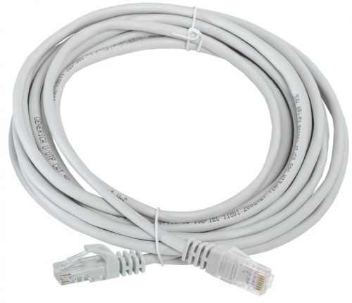 IEK Шнур коммутационный категории 5Е UTP 10м серый GENERICA (PC01-C5EU-10M-G)