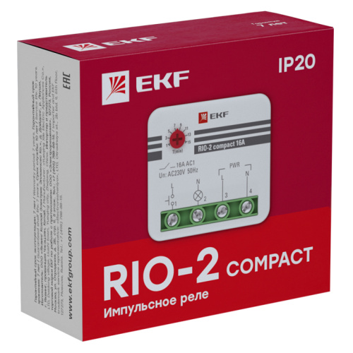 EKF Реле импульсное RIO-2 compact 10А PROxima (rio-2k-10) фото 2