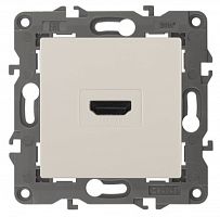 ЭРА Розетка HDMI,  Elegance, сл.кость, 14-3114-02 (Б0034333)