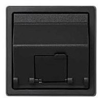 SIMON Адаптер на 1 RJ45(12) 75528-, 75540-, 75541-, 75544-39, наклон., S73L, графит (73085-62)