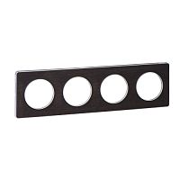 SCHNEIDER ELECTRIC ODACE Рамка 4 поста венге (S53P808P)