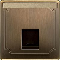 SCHNEIDER ELECTRIC Центральная плата для розетки 1 пост античная   латунь (MTN466443)