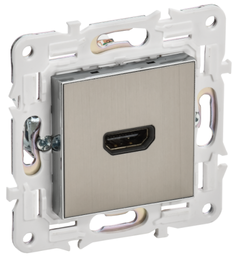 IEK SKANDY Розетка HDMI SK-H01N никель  (SK-H10-K50)