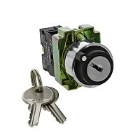 EKF Переключатель BG73 3 полюса с замком возвратный 2NO (xb2-bg73)