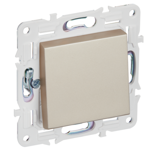 IEK SKANDY Выключатель 1-клавишный перекрестный 10А SK-V03Sa песочный  (SK-V13-0-10-K98)