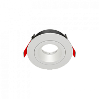 ВАРТОН Рамка для модульного светильника FLEX 50 02  круглая встраиваемая 110х45мм RAL9010 поворотная (V1-R0-00435-10003-2000000)