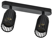 IEK LIGHTING Светильник 4208 настенно-потолочный под лампу 2хGU10 черный  (LT-USB0-4208-GU10-2-K02)