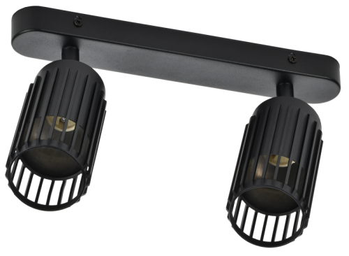 IEK LIGHTING Светильник 4208 настенно-потолочный под лампу 2хGU10 черный  (LT-USB0-4208-GU10-2-K02)