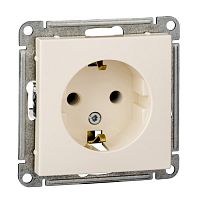 SCHNEIDER ELECTRIC W59 Розетка с заземлением без шторок, 16А, механизм, слоновая кость (RS16-154-2-86)