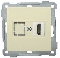 IEK РHDMI-0-Б Розетка HDMI BOLERO кремовый IEK  (EHB10-K33)