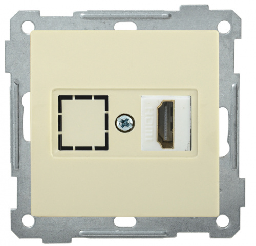 IEK РHDMI-0-Б Розетка HDMI BOLERO кремовый IEK (EHB10-K33) IEK РHDMI-0-Б Розетка HDMI BOLERO кремовый IEK (EHB10-K33)