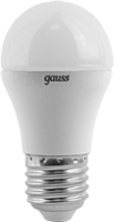 GAUSS Лампа светодиодная LED 6.5вт 230в Е27 белый мат.шар  (105102207)
