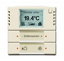 ABB Терморегулятор комнатный с дисплеем FM слоновая кость (6134-0-0274)