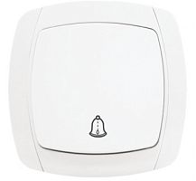 EKF Париж Кнопка звонка 10А белый (ESZ10-026-10)