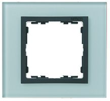 SIMON Рамка на 1 пост, S82N, серый - графит (стекло) (82817-35)