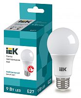 IEK Лампа светодиодная LED 9вт E27 белый ECO (LLE-A60-9-230-40-E27)