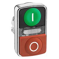 SCHNEIDER ELECTRIC Головка кнопки двойная с маркировкой + LED (ZB4BW7L3741)