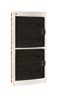 DKC Щит распределительный встраиваемый ЩРв-72 IP41 пластиковый белый прозрачная дверь (81572)