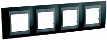 SCHNEIDER ELECTRIC UNICAtop Рамка х 4 металл  ( родий )  (граф) (MGU66.008.293)