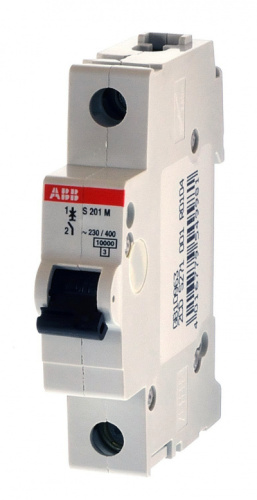 ABB Выключатель автоматический однополюсный 8А B S201M  (S201M B8)  (2CDS271001R0085)