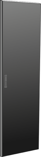 Дверь металлическая ITK для шкафа LINEA N 24U 600 мм черная