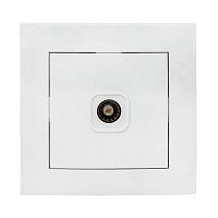 EKF Валенсия розетка телевизионная 1-местная 75Ом 5-862МГц белая EKF PROxima (EWA00-027-10)