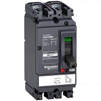 SCHNEIDER ELECTRIC Выключатель автоматический двухполюсный NSX100M 100A AC/DC (LV438610)