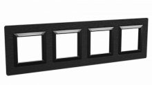 DKC Рамка из алюминия, ''Avanti'', черная, 8 модулей (4402838)