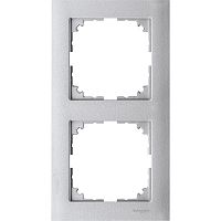 SCHNEIDER ELECTRIC M-Pure Рамка 2 поста алюминий (MTN4020-3660)