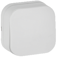 IEK GLORY Выключатель 1-клавишный для открытой установки 10А ВС20-1-0-ХБм белый матовый  (EVH10-K01M-10)