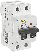 IEK ARMAT Выключатель автоматический двухполюсный M10N  K 4А (AR-M10N-2-K004)