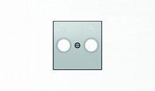ABB Накладка для TV-R розетки SKY серебристый алюминий  (8550 PL)  (2CLA855000A1301)