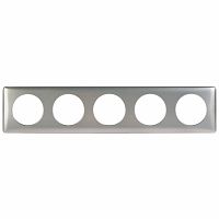 LEGRAND Рамка, пятипостовая, Титан (068910 )