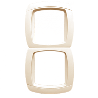 EKF Париж Рамка 2 поста вертикальная бежевая (ESM-V-302-20)