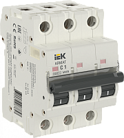 IEK ARMAT Выключатель автоматический трехполюсный C 1А M06N (AR-M06N-3-C001)