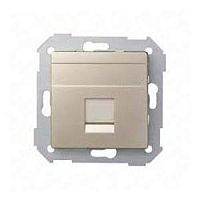 SIMON Адаптер на 1 RJ45 75542-30, шторка, S82, шампань (82008-34)